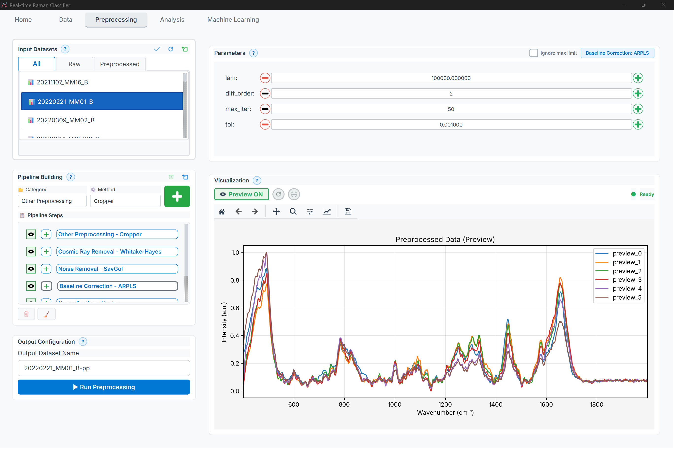 Pipeline builder (screenshot)